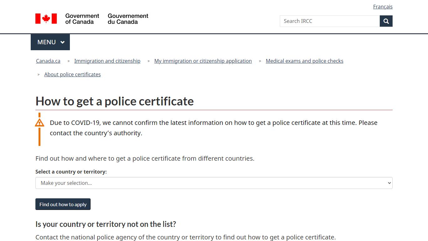 How to get a police certificate – Immigration and citizenship - Canada.ca