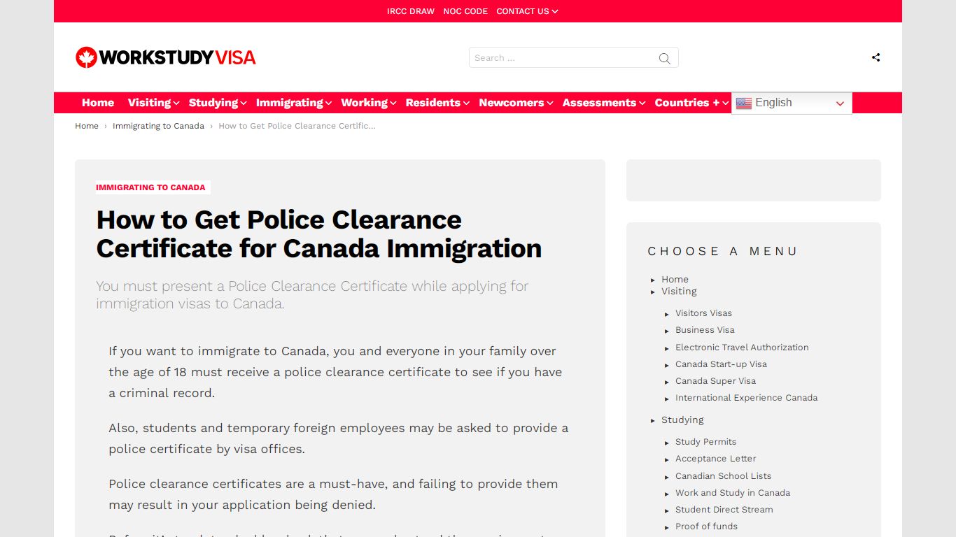 How to Get Police Clearance Certificate for Canada Immigration